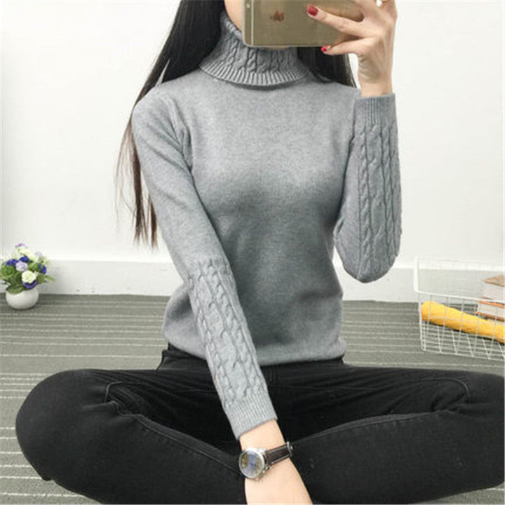 W&W Mode - Elegant Chic Strickpullover mit Zopfmuster