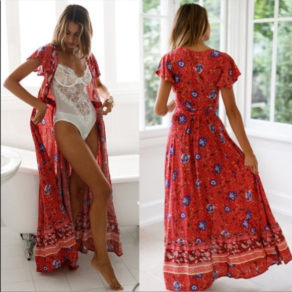 WW | Rousse Klassisches Boho-Kleid