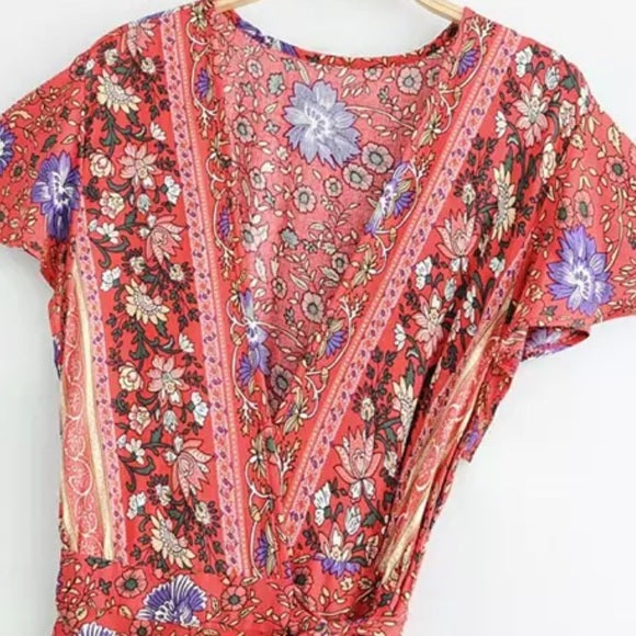 WW | Rousse Klassisches Boho-Kleid