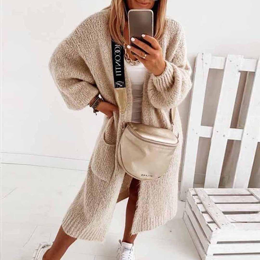 WW | Cardigan Comfy Lange Damen Cardigan