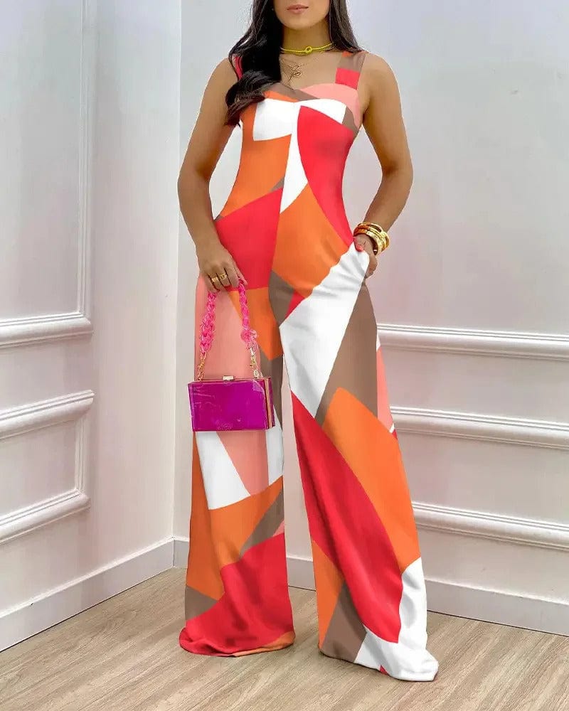 Bedruckter Modischer Jumpsuit