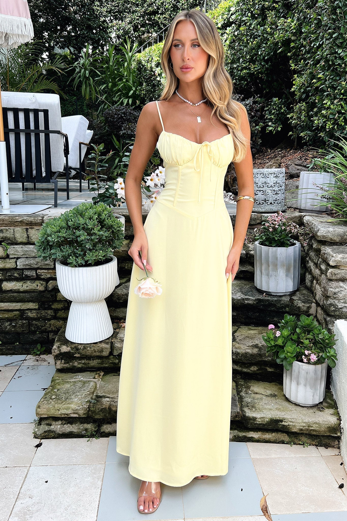 WW | Elegantes Maxi-Kleid mit Spaghettiträgern für Damen