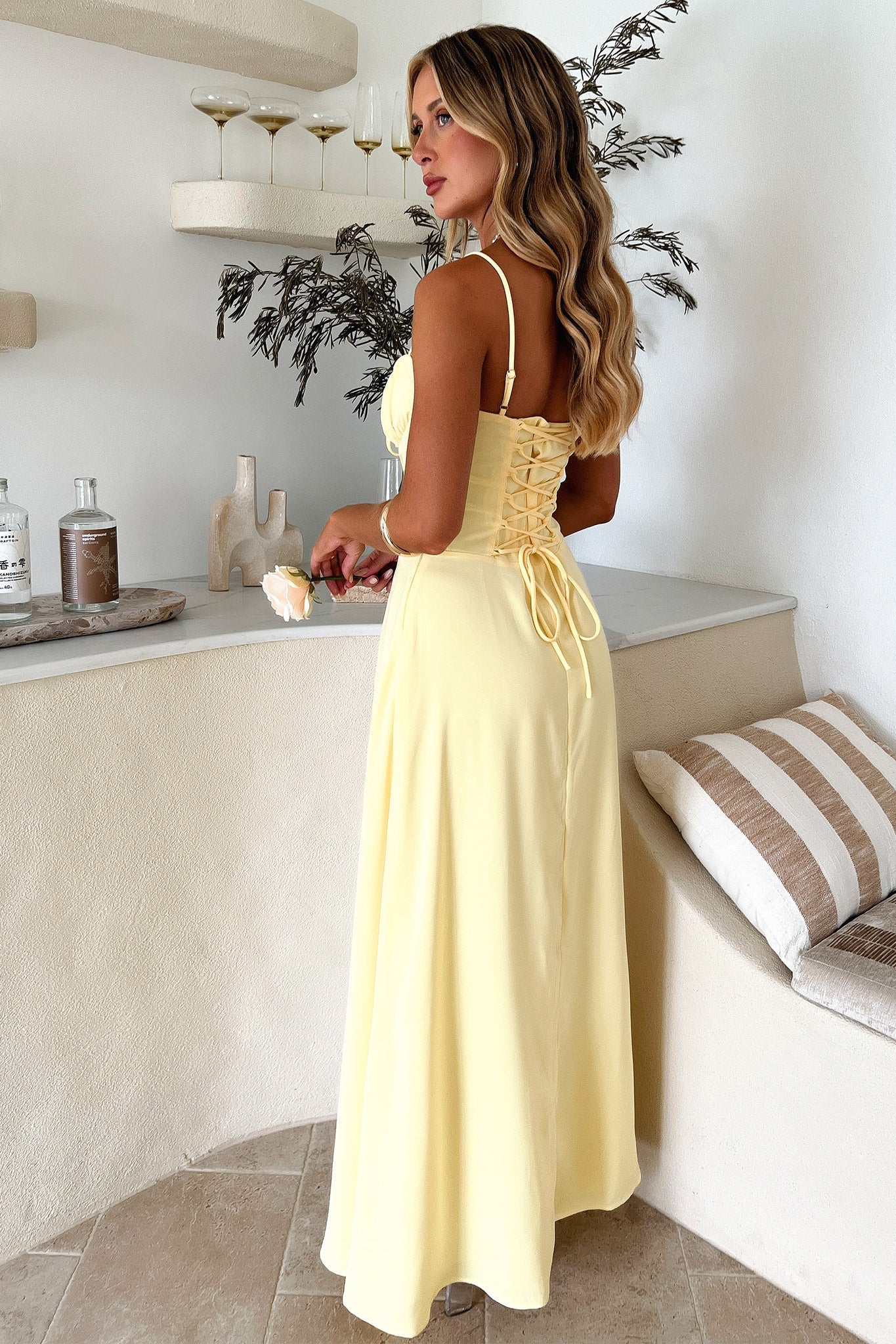WW | Elegantes Maxi-Kleid mit Spaghettiträgern für Damen
