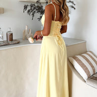 WW | Elegantes Maxi-Kleid mit Spaghettiträgern für Damen