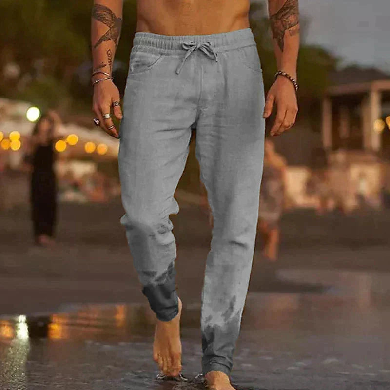 W&W Mode | Komfortable & Lässige Leinenhose Für Herren Atmungsaktiv, Stilvoll & Bequem
