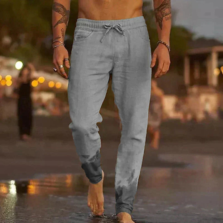 W&W Mode | Komfortable & Lässige Leinenhose Für Herren Atmungsaktiv, Stilvoll & Bequem