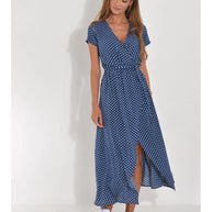 Eva™ - Stilvolles V-Ausschnitt-Kleid