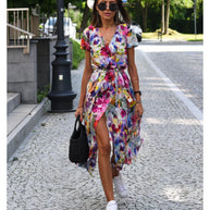 Eva™ - Stilvolles V-Ausschnitt-Kleid