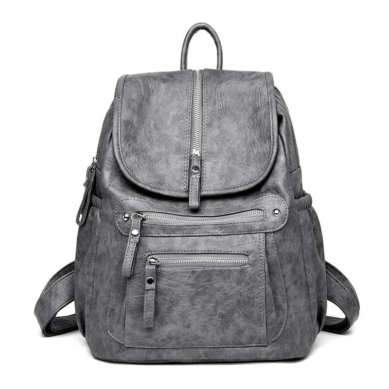 WW | Bequemer Und Leichter Leder Rucksack Für Frauen