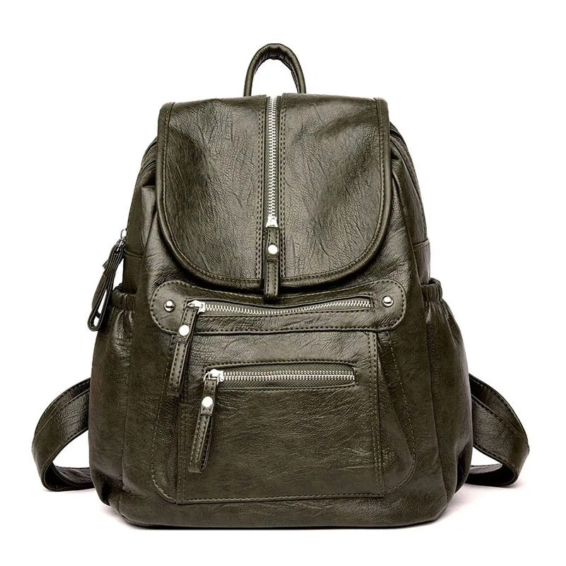 WW | Bequemer Und Leichter Leder Rucksack Für Frauen