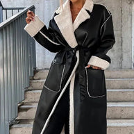 Lederjacke mit Pelz