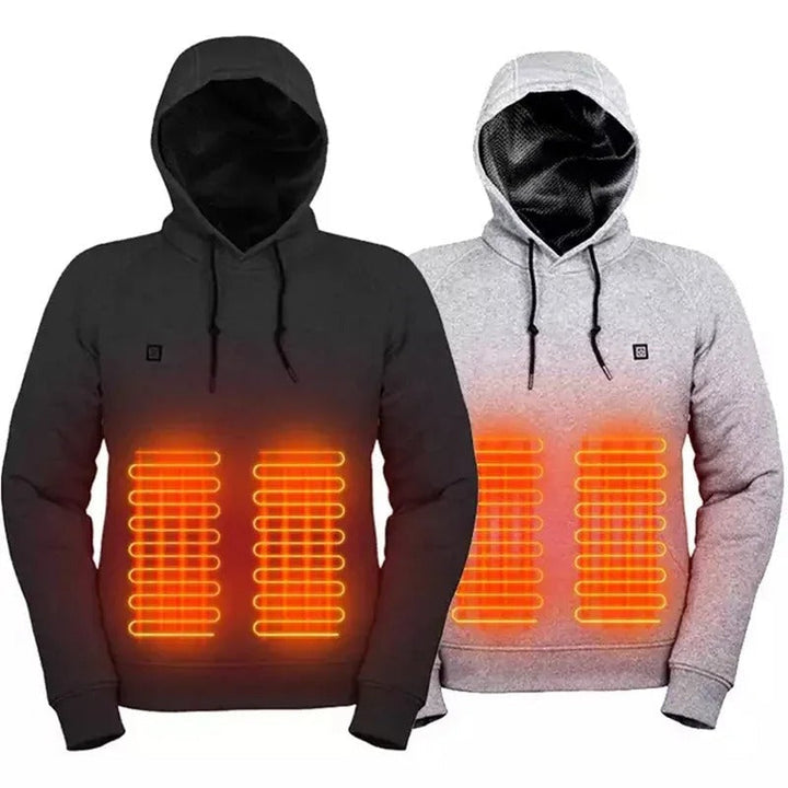 W&W Mode Hoodies, USB elektrische Heizung leichte Kapuzen-Sweatshirts Jacke