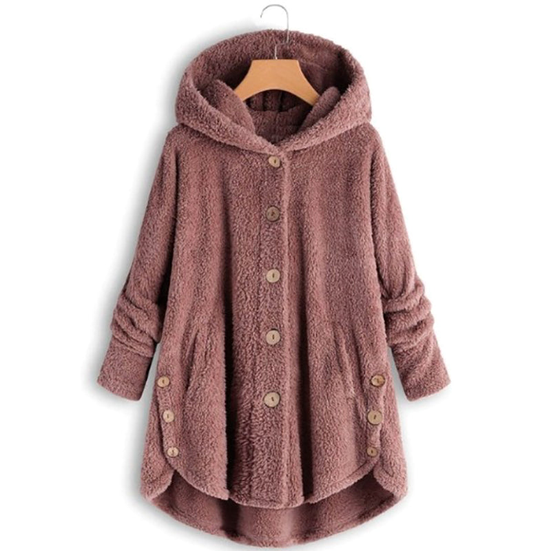 WOLFF Teddybär Mantel Wolljacke