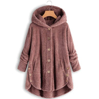 W&W Teddybär Mantel Wolljacke