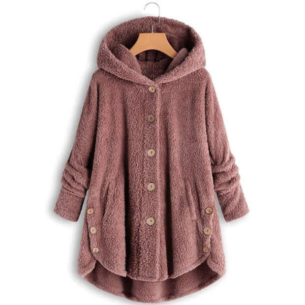 W&W Teddybär Mantel Wolljacke