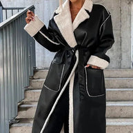 WW - Reverskragen mit Taschen Lederjacke