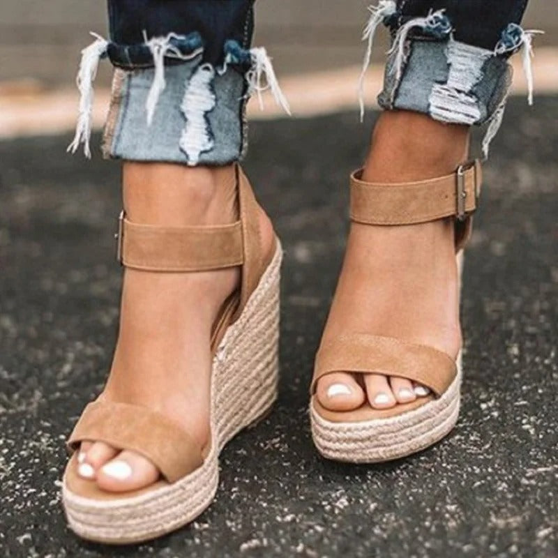 W&W Mode | Sandalen mit Offenem Zeh und Knöchelriemen