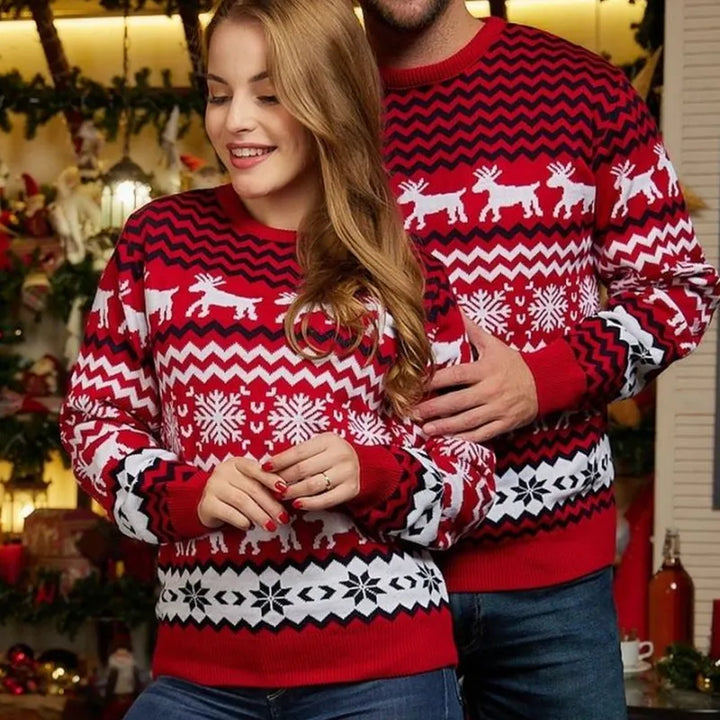 W&W Mode | Stilvolle Weihnachtsstrickjacke für Paare