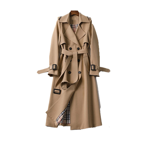 WOLFF - Trenchcoat Voor Dames Met Dubbele Rij Knopen