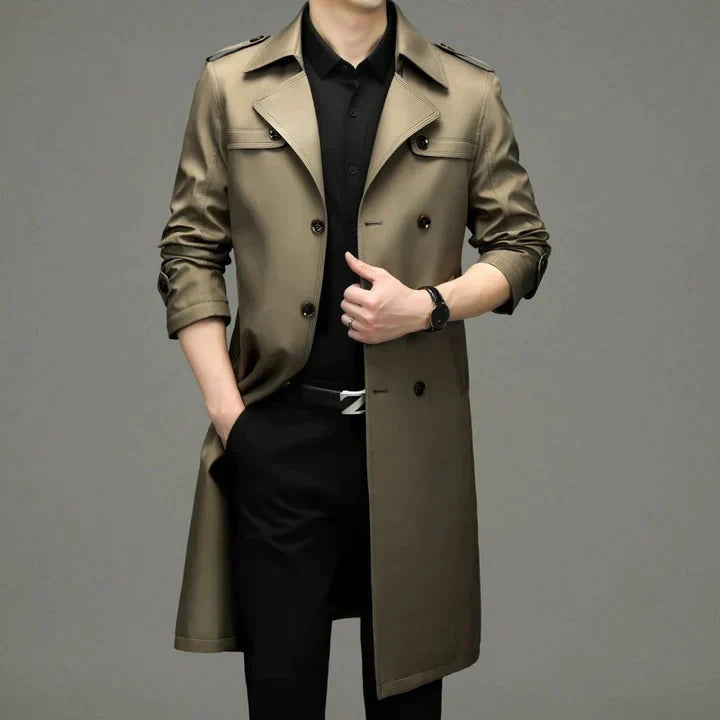 WW | Herren-Trenchcoat mit stilvollem Kragen