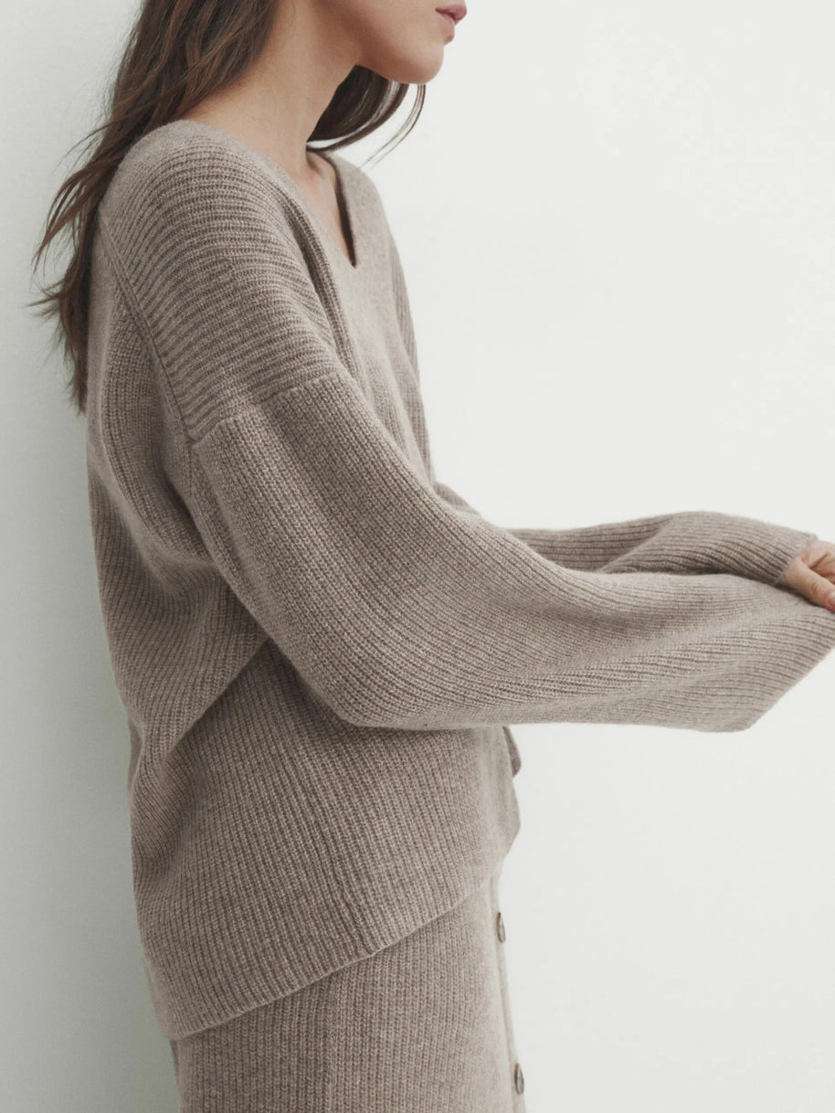 WW | Frans-Geïnspireerde Losse Gebreide Trui