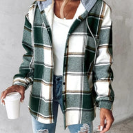 WW | Bequemer Kapuzenpullover Mit Karomuster