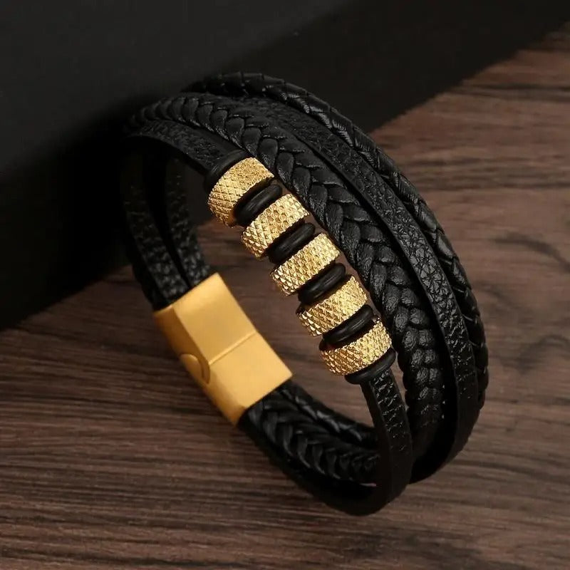 W&W Mode | Robustes Armband Aus Echtleder Mit Schnalle
