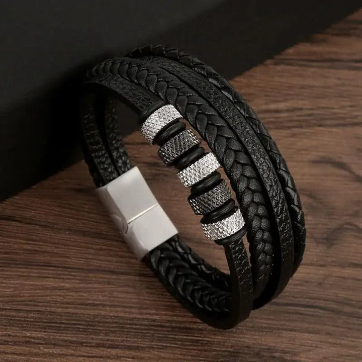 W&W Mode | Robustes Armband Aus Echtleder Mit Schnalle