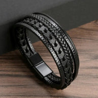 WW | Geflochtenes Lederarmband Mit Antikem Verschluss