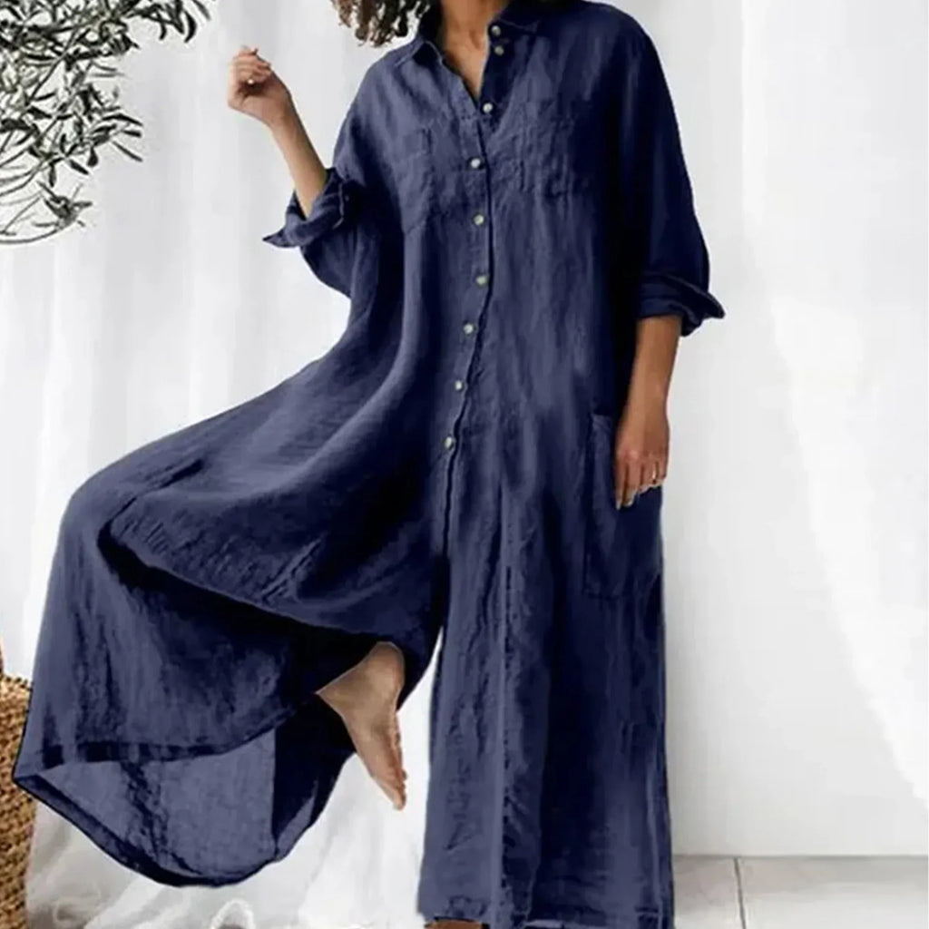 WW | Zeitloser Leinen-Jumpsuit für Damen