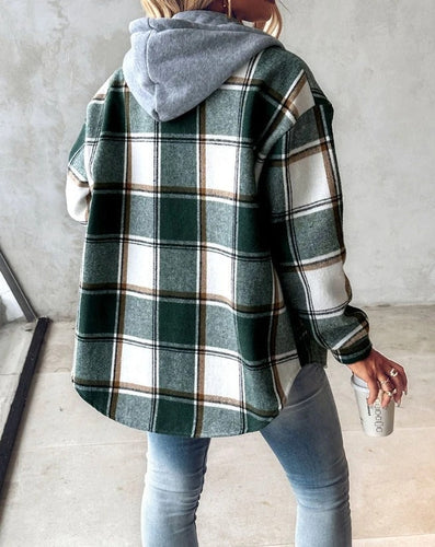 W&W Mode | Kariertes Kapuzenjacke