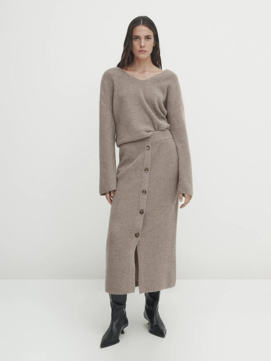 WW | Frans-Geïnspireerde Losse Gebreide Trui