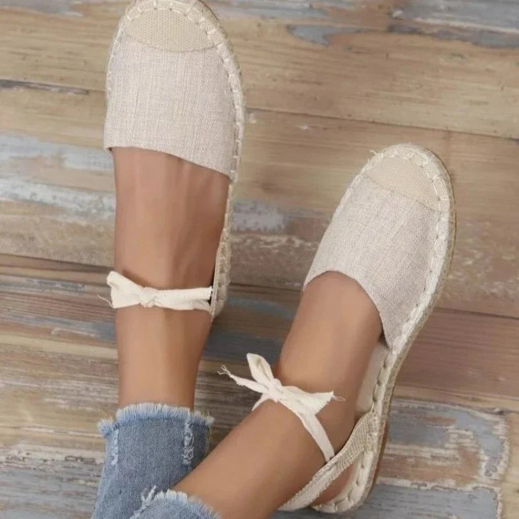 WW | Espadrilles Aus Canvas Material Mit Knöchelriemen