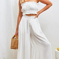 Flare Sommerhose aus Leinen