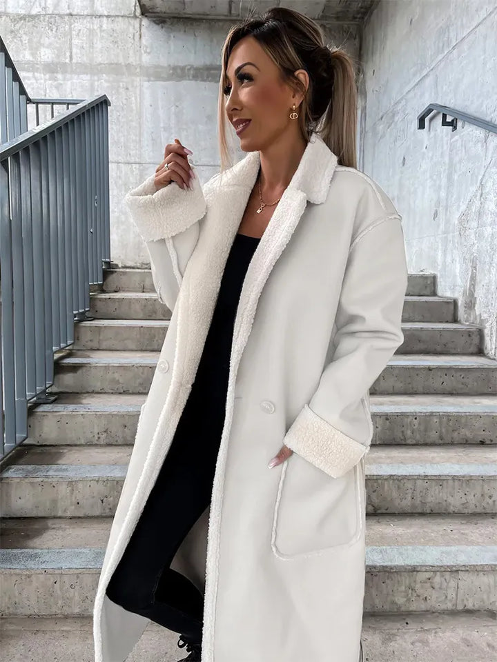 W&W Mode - Reverskragen mit Taschen Lederjacke