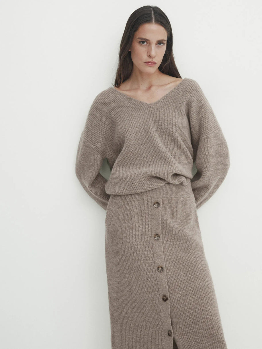 WW | Frans-Geïnspireerde Losse Gebreide Trui