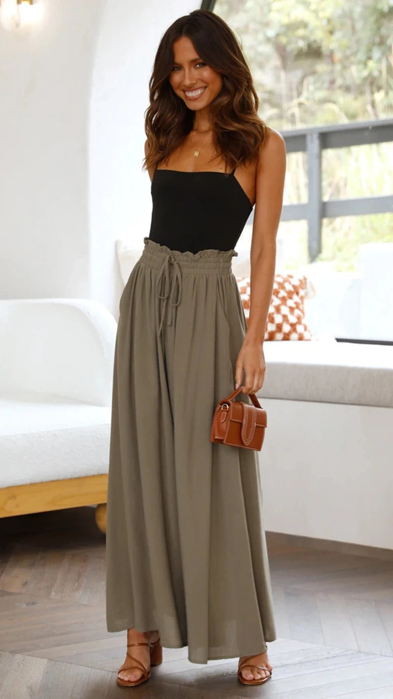Flare Sommerhose aus Leinen
