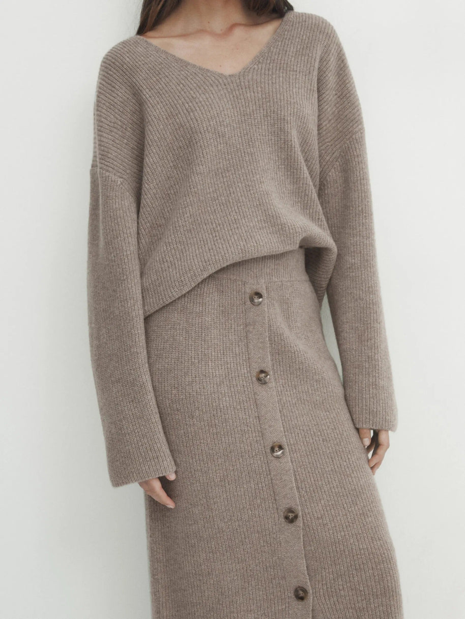 WW | Frans-Geïnspireerde Losse Gebreide Trui