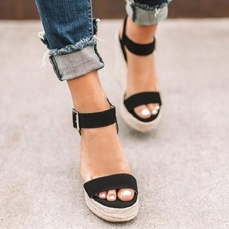 WW | Sandalen mit Offenem Zeh und Knöchelriemen