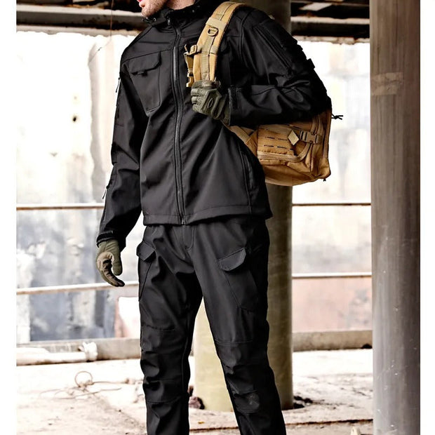 WW | Herren Outdoor Taktik Kapuzenjacke Und Cargo Hosen Satz