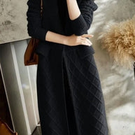 W&W Lange Strickjacke