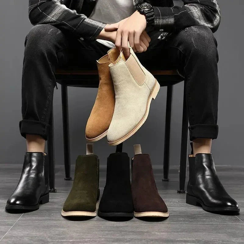 W&W Mode | Boots Aus Weichem Wildleder