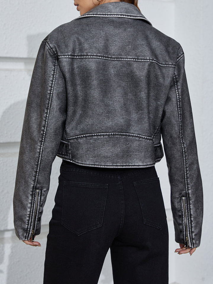 W&W Mode | Kurze, verblasste Jeansjacke | Alanaria
