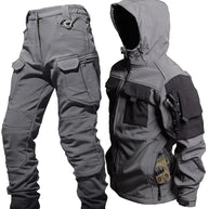 WW | Herren Outdoor Taktik Kapuzenjacke Und Cargo Hosen Satz