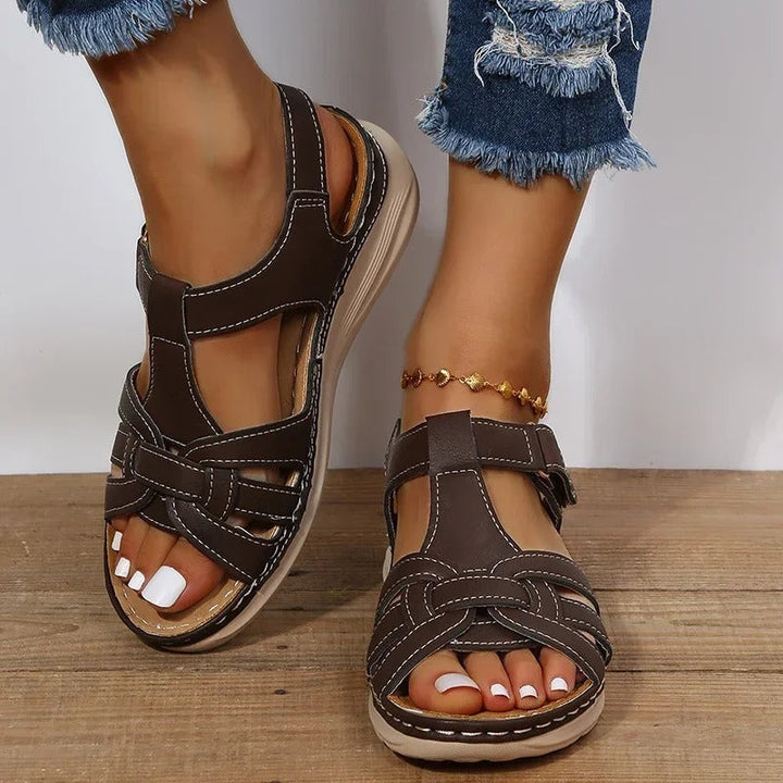 W&W Mode | Orthopädische Ledersandalen