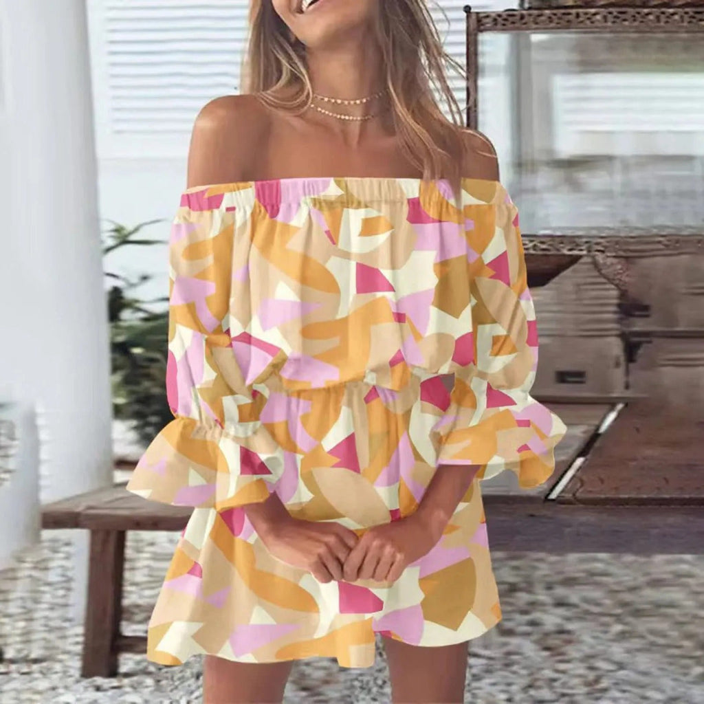 WW | Sommerkleid mit weiten Ärmeln und Blumenmuster