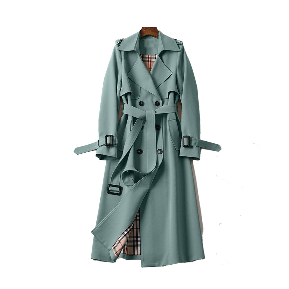 WOLFF - Trenchcoat Voor Dames Met Dubbele Rij Knopen