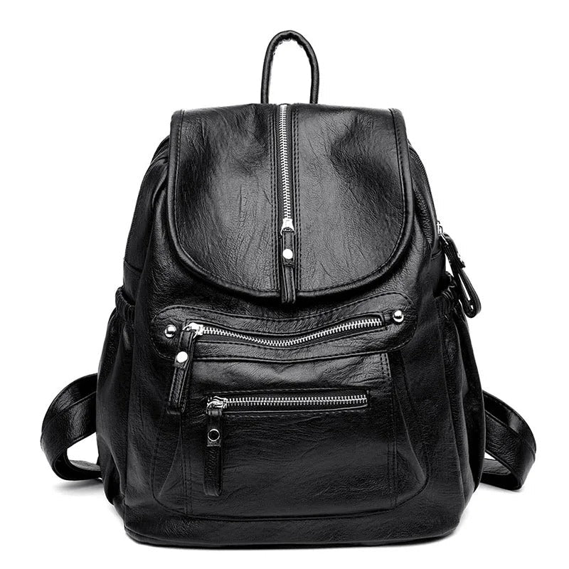 WW | Bequemer Und Leichter Leder Rucksack Für Frauen