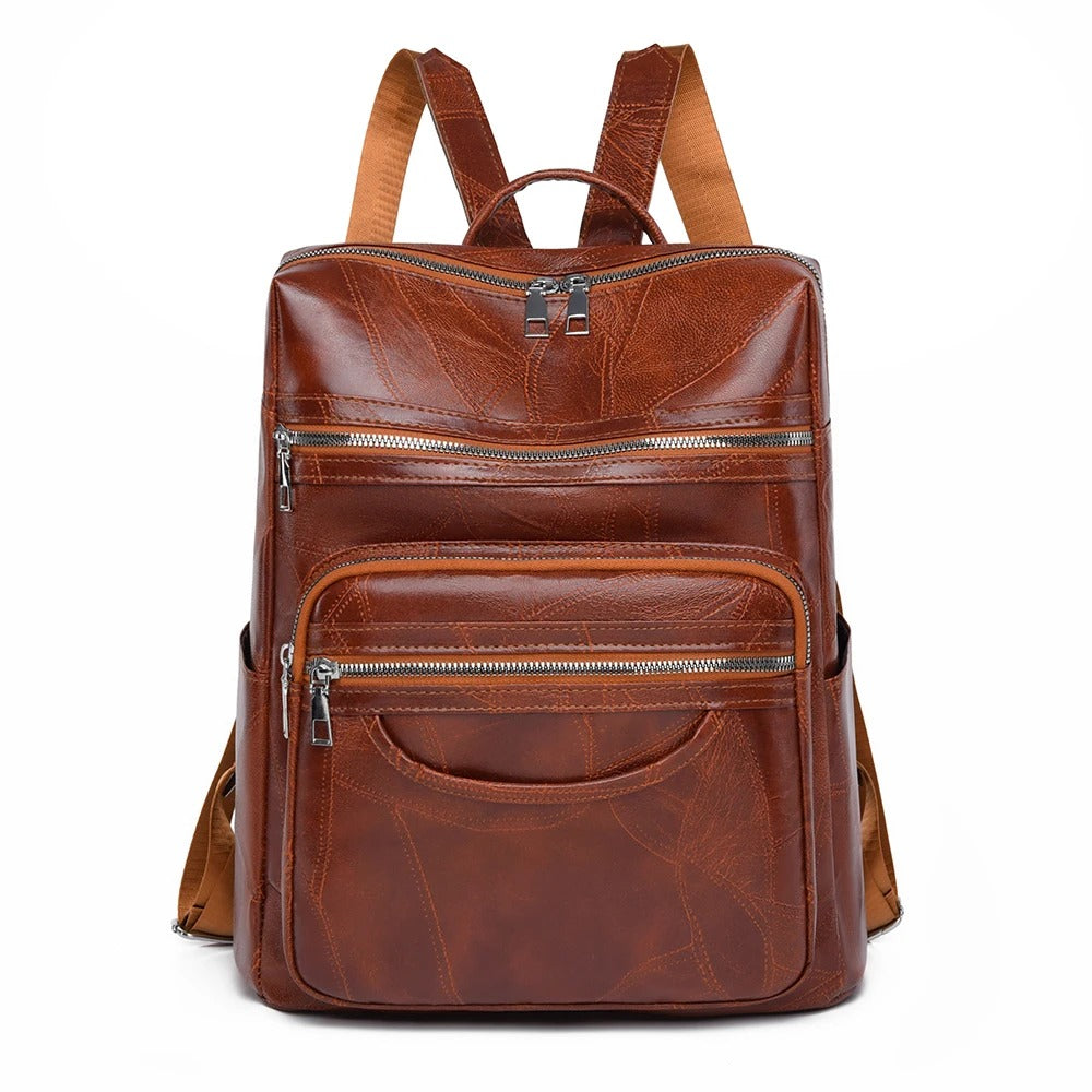 WW | Elegante Leder Rucksack Für Frauen