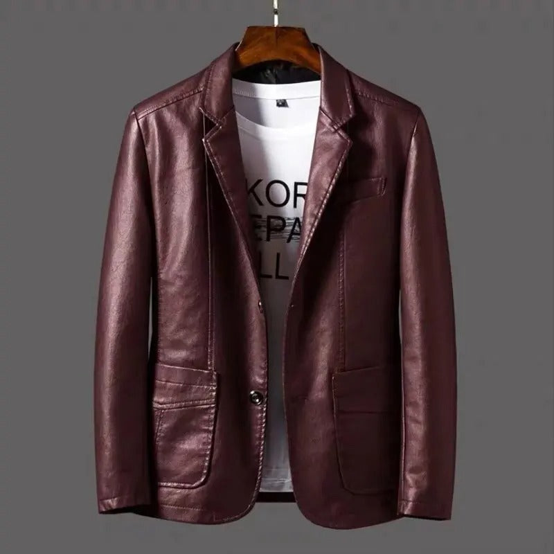 WW | Stylische Lederjacke Für Männer